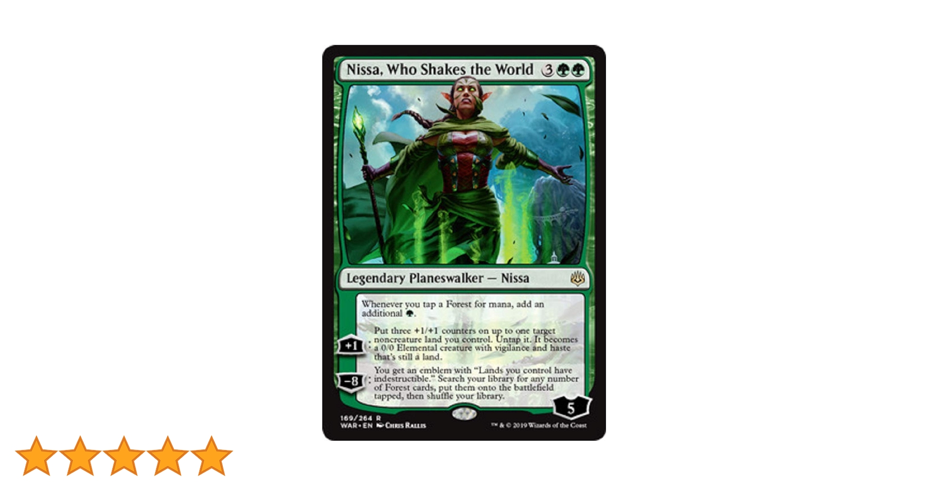 MTG 世界を揺るがす者、ニッサ 部分光沢版 foil  BGS10 1枚 MTG 世界を揺るがす者、ニッサ 絵違い 部分光沢 PSA10 世界を